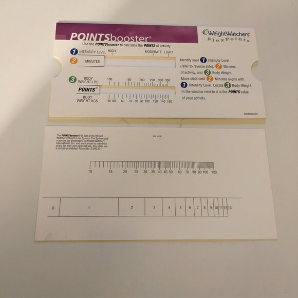 WeightWatchers Points Booster Activity Calculator For FlexPoints-NEW - Picture 2 of 3